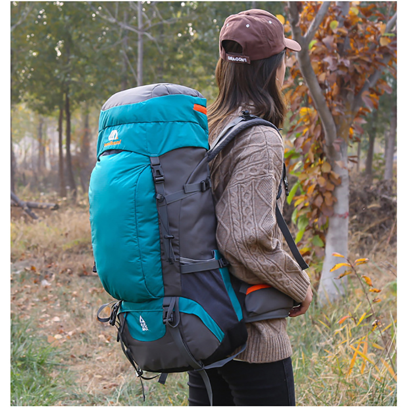Men'S Mountain Biking Shoes - 65L Climbing Backpack Large Capacity Outdoor