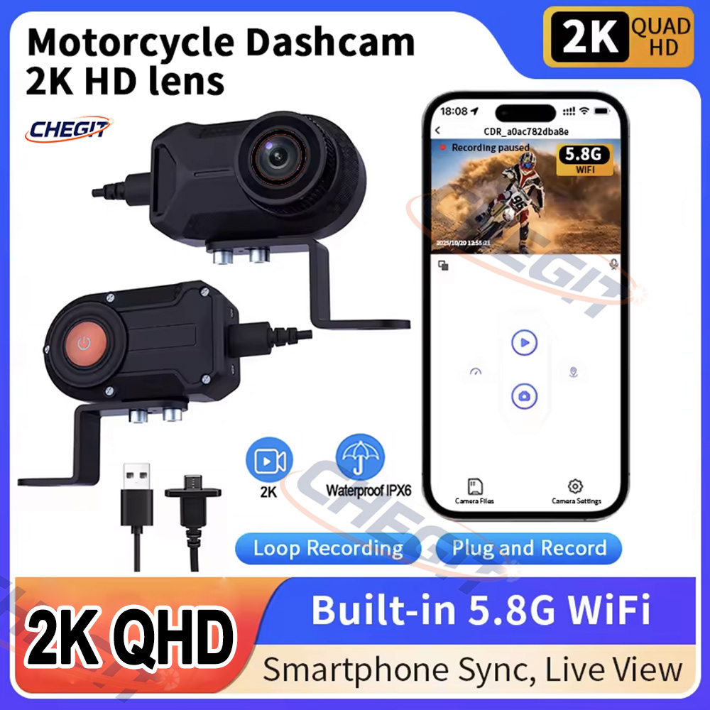 Motorcycle DVR 2K HD WiFi With - đánh giá và giá Mountain Biking Videos