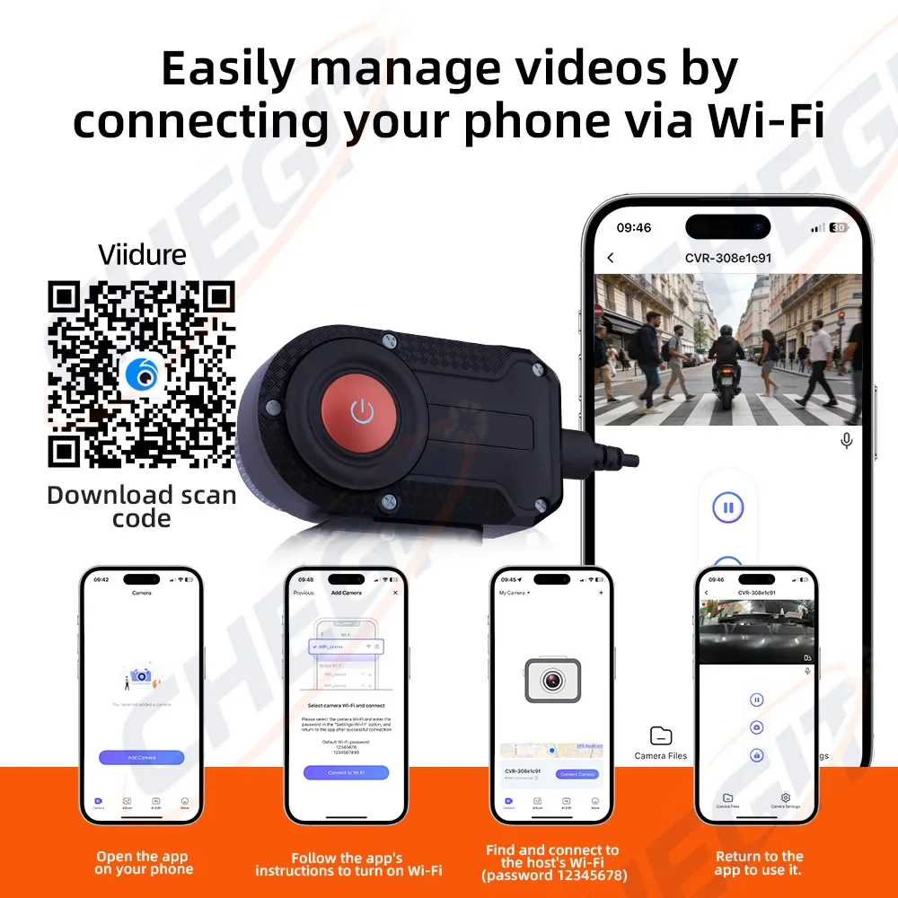 Motorcycle DVR 2K HD WiFi With - đánh giá và giá Mountain Biking Videos