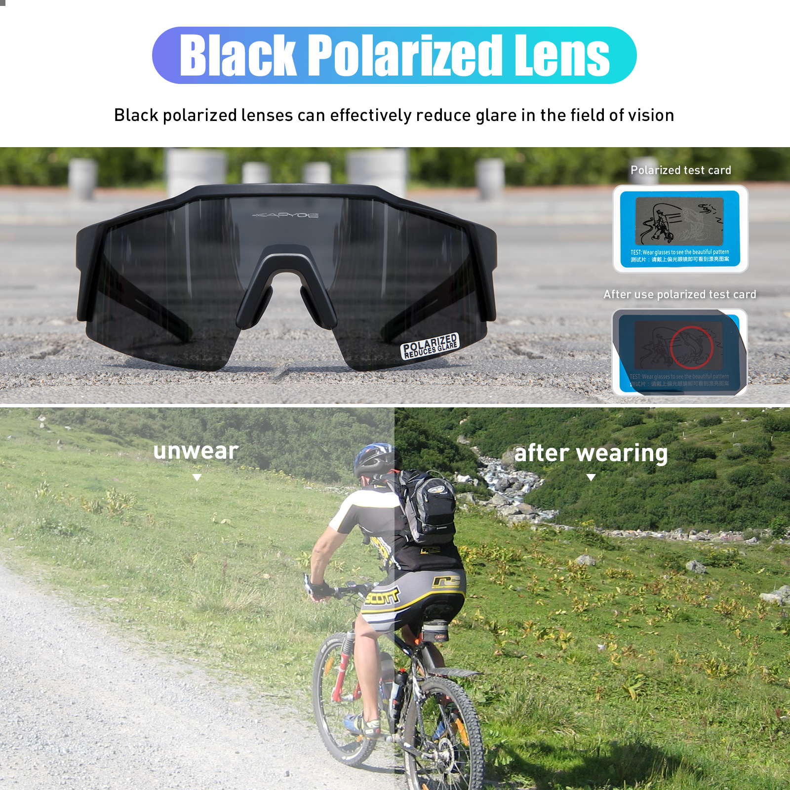 Kapvoe Road Driving Bike Sport - đánh giá và giá Mountain Biking Goggles