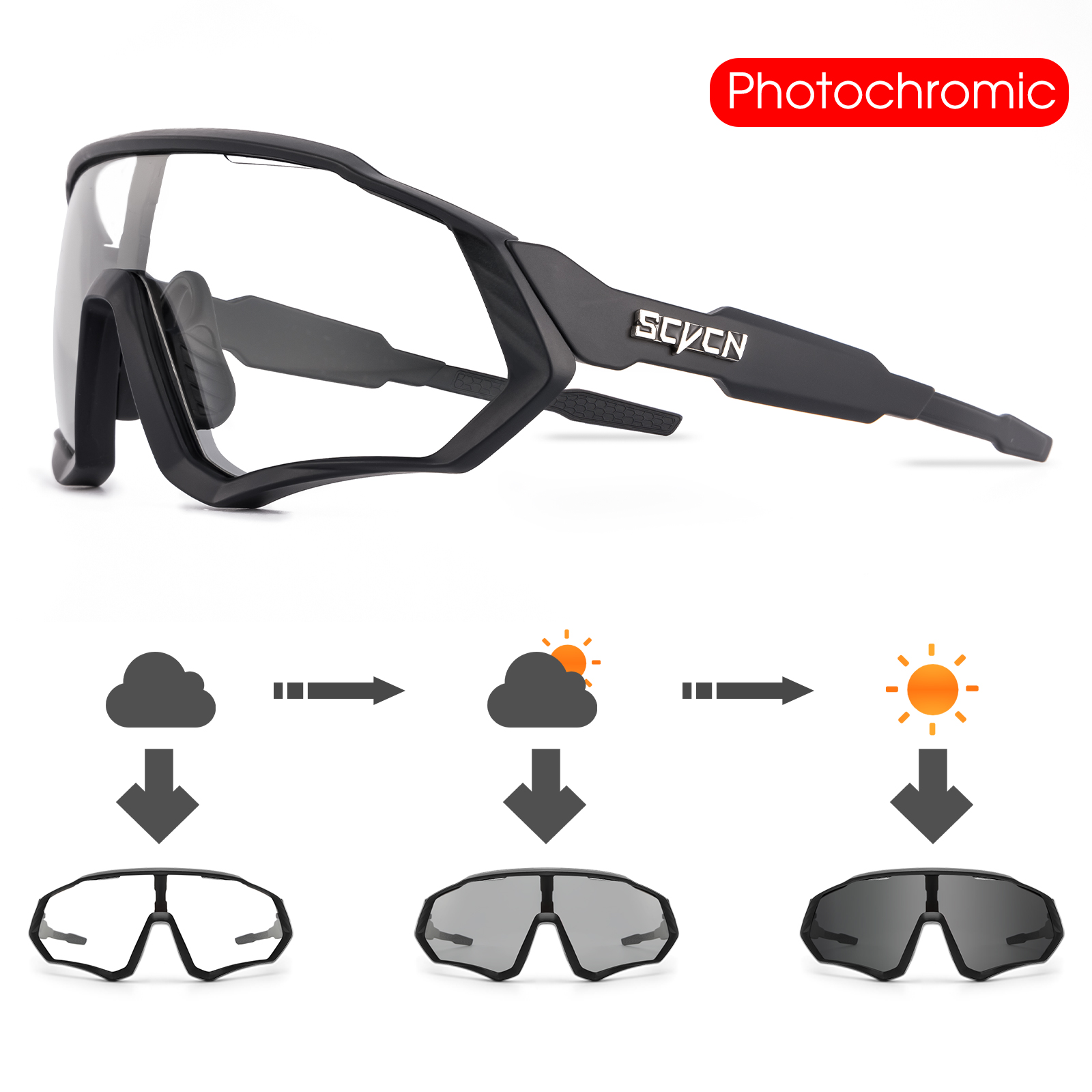 SCVCN Hot Photochromic Cycling - đánh giá và giá Mountain Biking Goggles